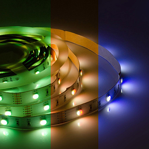 Светодиодная лента 7,2W/m 30LED/m 5050SMD разноцветная 5М