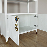 Стеллаж со стеклянными полками Elsa Dreams White варинант исполнения - 4 | Loft Concept в Ульяновске