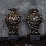 Вазы «Парные» на деревянных основаниях варинант исполнения - 1 | Loft Concept в Ульяновске