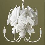 Люстра белая в виде цветков шиповника White Rosehip Flower варинант исполнения - 3 | Loft Concept в Ульяновске