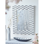 Прямоугольное зеркало с инкрустацией раковинами устриц Mother оf Pearl Facets варинант исполнения - 6 | Loft Concept в Ульяновске