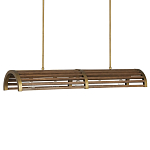 Люстра линейная полукруглой формы Wooden Horseshoe варинант исполнения - 4 | Loft Concept в Ульяновске