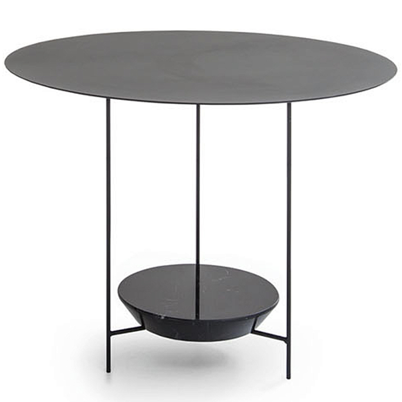 Круглый кофейный стол PANNA COTTA Coffee Table Черный Круглый кофейный стол PANNA COTTA Coffee Table Черный в Ульяновске | Loft Concept