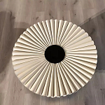 Дизайнерский журнальный стол круглый с фактурной столешницей Ifike варинант исполнения - 1 | Loft Concept в Ульяновске