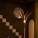 Обои ручная роспись Chez Nina by India Mahdavi Standard colourway on Perfect Green slub silk варинант исполнения - 2 | Loft Concept в Ульяновске