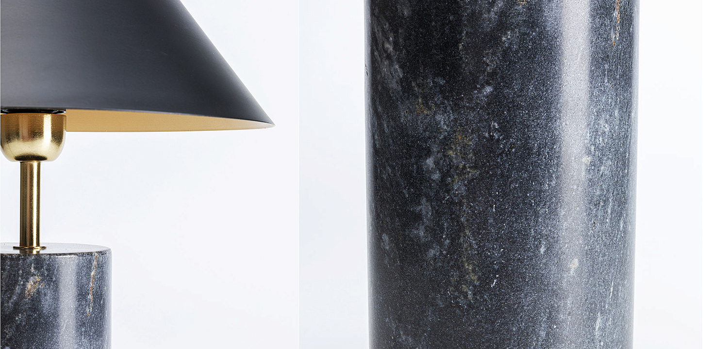 Настольная лампа из темно-синего мрамора - Loft-Concept в Ульяновске
