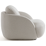 Полукруглое кресло из обивки меланж Halle Melange Armchair варинант исполнения - 5 | Loft Concept в Ульяновске