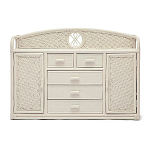 Комод из натурального ротанга Weavella белый варинант исполнения - 1 | Loft Concept в Ульяновске