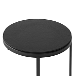 Кофейный столик круглый чёрный Compact Loft варинант исполнения - 3 | Loft Concept в Ульяновске