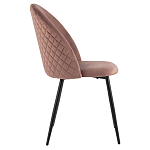 Мягкий стул в велюре пыльно-розового цвета Miruna Chair варинант исполнения - 5 | Loft Concept в Ульяновске