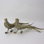Статуэтка бронзовая пара Фазаны золотые Bronze Birds варинант исполнения - 1 | Loft Concept в Ульяновске