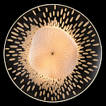 Бра с белым рельефным плафоном и стеклом с рисунком FLOW варинант исполнения - 1 | Loft Concept в Ульяновске