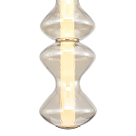 Подвесной светильник светодиодный с стеклянным волнообразным плафоном Amphora of Light варинант исполнения - 4 | Loft Concept в Ульяновске