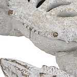 Статуэтка краб с детализированной текстурой в белом цвете Marine Accessories варинант исполнения - 3 | Loft Concept в Ульяновске