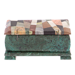 Шкатулка с мозаикой из натуральных камней Stone Casket варинант исполнения - 4 | Loft Concept в Ульяновске