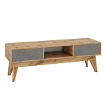 ТВ-тумба с фасадом цвета серый бетон Grace of Furniture  варинант исполнения - 1 | Loft Concept в Ульяновске