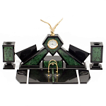 Настольный канцелярский набор из нефрита с декором в виде орла Golden Eagle варинант исполнения - 1 | Loft Concept в Ульяновске