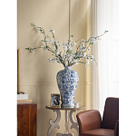 Ваза фарфоровая высокая с синими цветочными мотивами Independence варинант исполнения - 5 | Loft Concept в Ульяновске