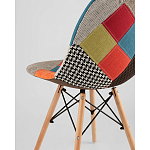 Пластиковый стул на ножках из массива бука Eames Пэчворк варинант исполнения - 3 | Loft Concept в Ульяновске