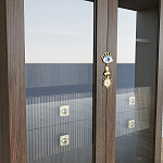 Дизайнерский шкаф витрина Elsa Dreams Walnut с 4-мя ящиками варинант исполнения - 5 | Loft Concept в Ульяновске