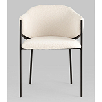 Стул Brace букле белый варинант исполнения - 4 | Loft Concept в Ульяновске