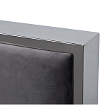 Кровать двуспальная серая с высоким мягким изголовьем Heart of the Bedroom варинант исполнения - 2 | Loft Concept в Ульяновске