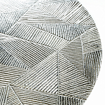 Кофейный столик с рельефной столешницей из металла Aplika Silver варинант исполнения - 2 | Loft Concept в Ульяновске