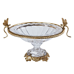 Чаша из прозрачного стекла с рельефным ободком и фигурками стрекоз Eden Garden варинант исполнения - 1 | Loft Concept в Ульяновске