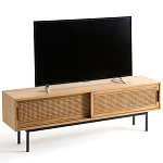 ТВ-тумба с плетеным декором Tate Wicker TV Stand варинант исполнения - 6 | Loft Concept в Ульяновске