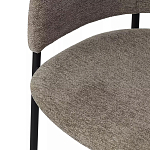 Стул полукруглый с каркасом из металла и мягким сиденьем и спинкой Soft Chenille варинант исполнения - 2 | Loft Concept в Ульяновске