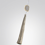 Бра с шарообразным плафоном из белого стекла с подвеской из камня Agatelle варинант исполнения - 7 | Loft Concept в Ульяновске