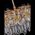 Люстра круглая с декоративными элементами в виде крупных хрустальных цветов Palace Gardens варинант исполнения - 4 | Loft Concept в Ульяновске