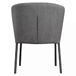 Стул серый с широкой закругленной спинкой Chair Gray Attractive варинант исполнения - 4 | Loft Concept в Ульяновске