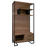 Стеллаж под TV в стиле лофт с открытыми полками и ящиками Urban Style Space варинант исполнения - 1 | Loft Concept в Ульяновске