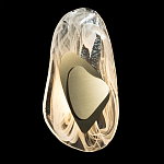 Бра овальное из стекла с золотым элементом Flow Texture  варинант исполнения - 3 | Loft Concept в Ульяновске