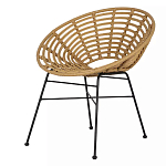 Стул круглый с ротанговым плетением Round Wicker Stool варинант исполнения - 3 | Loft Concept в Ульяновске