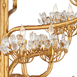 Люстра золотая в виде растения Golden Flower Glade варинант исполнения - 1 | Loft Concept в Ульяновске