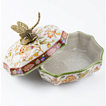 Фарфоровая шкатулка с бронзовой стрекозой Eden Garden варинант исполнения - 4 | Loft Concept в Ульяновске