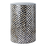 Столик круглый с инкрустацией Laura Black варинант исполнения - 1 | Loft Concept в Ульяновске