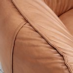 Трехместный диван с кожаной обивкой коричневый Coste Leather Sofa варинант исполнения - 6 | Loft Concept в Ульяновске