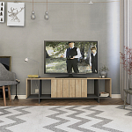 ТВ-тумба с откидной дверцей и 4-мя полками ZITANO TV STAND OAK варинант исполнения - 1 | Loft Concept в Ульяновске