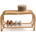 Скамья для прихожей из стеблей ротанга Willa Rattan Bench варинант исполнения - 2 | Loft Concept в Ульяновске