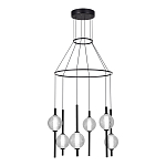 Люстра светодиодная с 6-ю сферическими стеклянными плафонами Splatter варинант исполнения - 1 | Loft Concept в Ульяновске