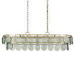 Люстра овальной формы с каскадом из декоративных элементов Harmony of Light варинант исполнения - 3 | Loft Concept в Ульяновске