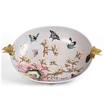 Белое фарфоровое блюдо с изображением бабочек Eden Garden варинант исполнения - 2 | Loft Concept в Ульяновске