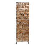 Торшер из перламутра на металлическом каркасе Indonesian Tower 2 варинант исполнения - 1 | Loft Concept в Ульяновске