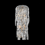 Бра с каскадом из прозрачного хрусталя и корпусом из металла цвета хром Constant Sparks варинант исполнения - 3 | Loft Concept в Ульяновске