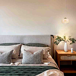 Подвесной светильник с янтарным рифленым стеклянным плафоном Ferm Living варинант исполнения - 7 | Loft Concept в Ульяновске