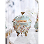 Шкатулка голубого цвета с цветочными орнаментами Blue Garden варинант исполнения - 7 | Loft Concept в Ульяновске