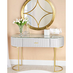 Консоль овальная на золотистых фигруных ножках Wall Console варинант исполнения - 4 | Loft Concept в Ульяновске